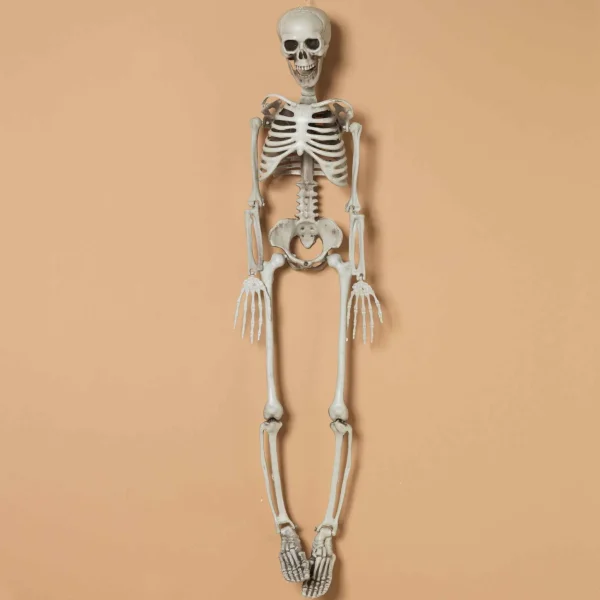 Gerson International Set Of 2 Spooky Hanging Skeletons, Creepy Halloween Decor