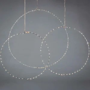 Gerson International Set Of 3 Whimsical Rings, Warm White Battery Operated Led