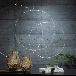 Gerson International Set Of 3 Whimsical Rings, Warm White Battery Operated Led