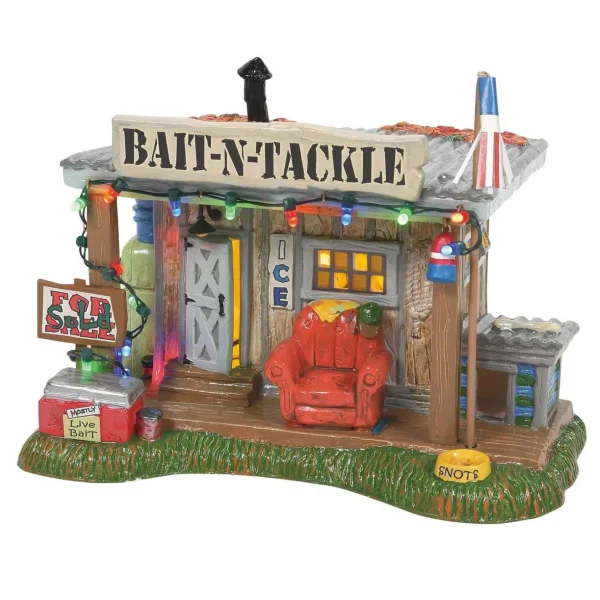 Enesco Snow Village Christmas Vacation Selling The Bait Shop #6011426