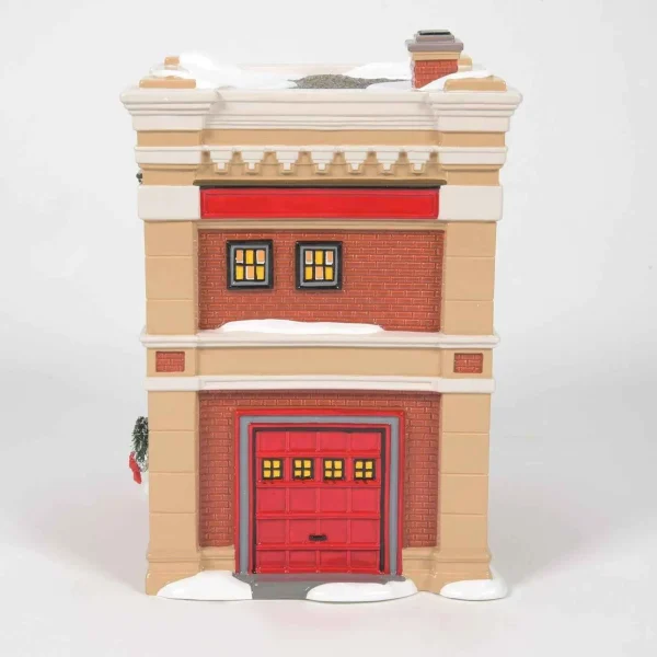 Enesco Snow Village Engine 223 Fire House #6011422