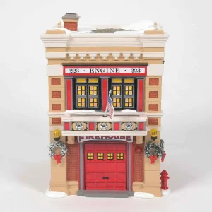 Enesco Snow Village Engine 223 Fire House #6011422