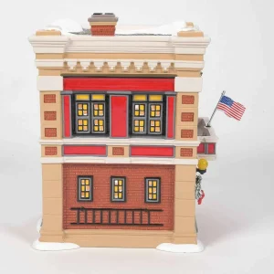 Enesco Snow Village Engine 223 Fire House #6011422