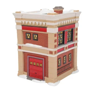 Enesco Snow Village Engine 223 Fire House #6011422