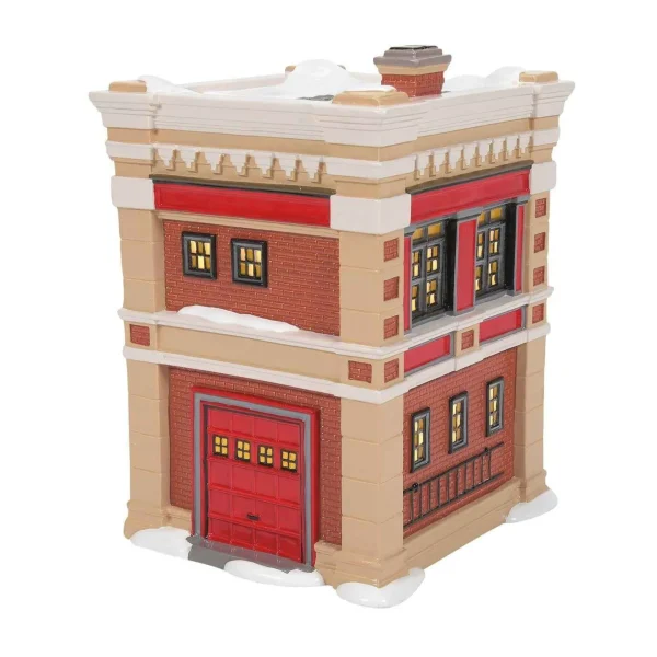 Enesco Snow Village Engine 223 Fire House #6011422
