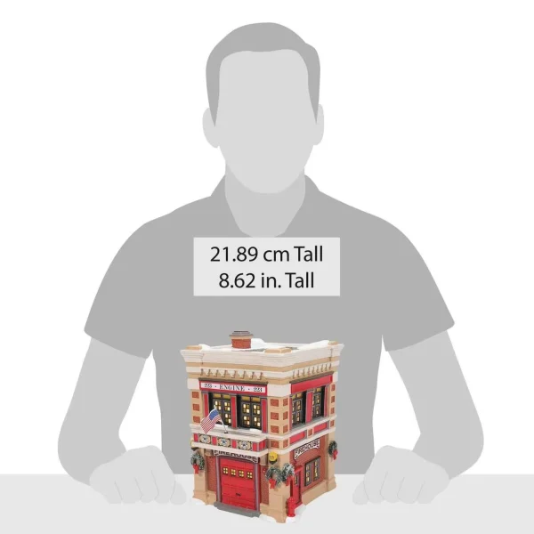 Enesco Snow Village Engine 223 Fire House #6011422