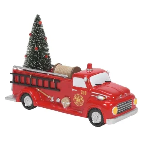 Enesco Snow Village Engine 223 Pump Truck #6011432