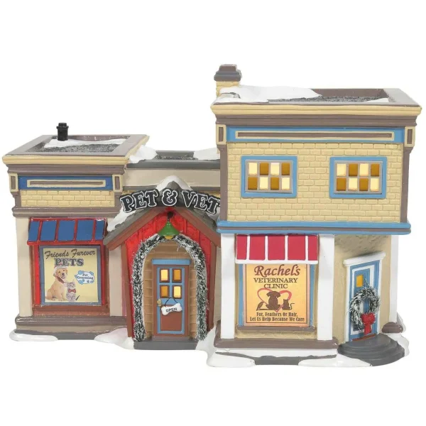 Enesco Snow Village Pet & Vet #6011434