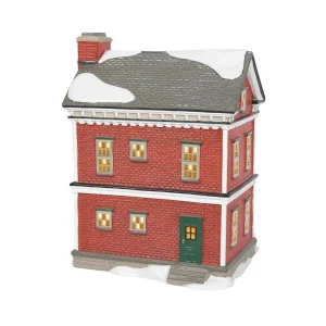 Enesco Snow Village Ready For New Year's Eve, Set Of 2 #6011424