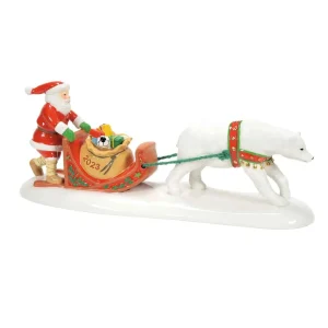 Enesco Snow Village Santa Comes To Town 2023 #6011430
