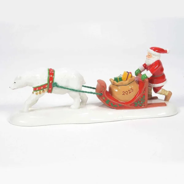 Enesco Snow Village Santa Comes To Town 2023 #6011430