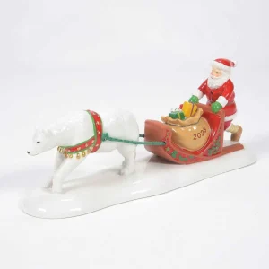 Enesco Snow Village Santa Comes To Town 2023 #6011430