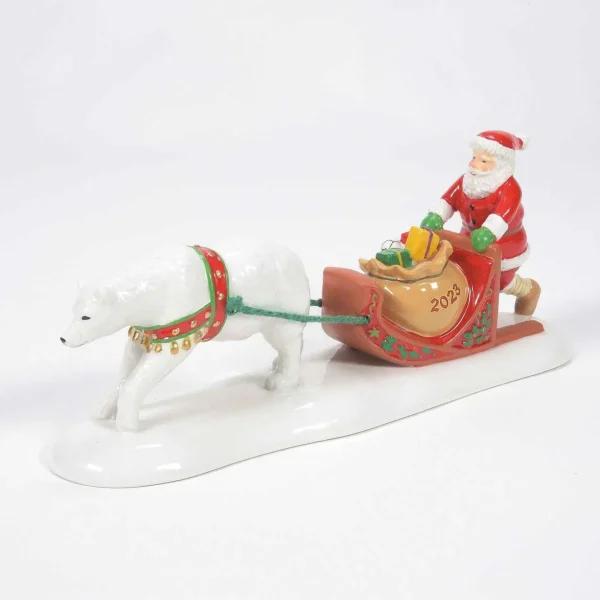 Enesco Snow Village Santa Comes To Town 2023 #6011430