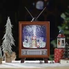 Arys Imports Snowing Antique Tv With Windmill