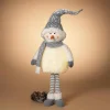 Gerson International Whimsical Christmas Lighted Standing Snowman Winter Figurine