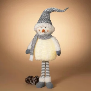 Gerson International Whimsical Christmas Lighted Standing Snowman Winter Figurine
